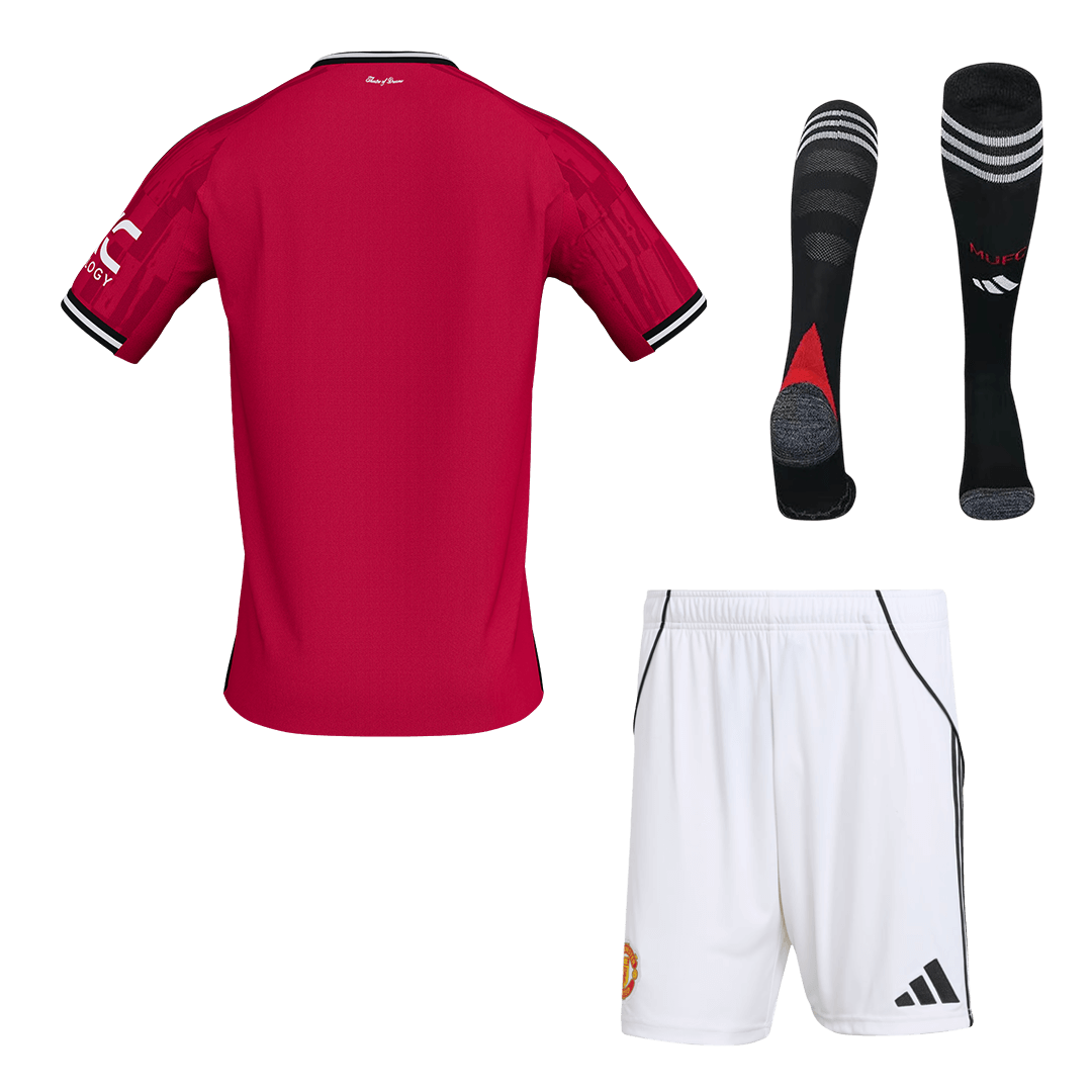 Manchester United Heimtrikot-Set mit Stutzen 2025/26