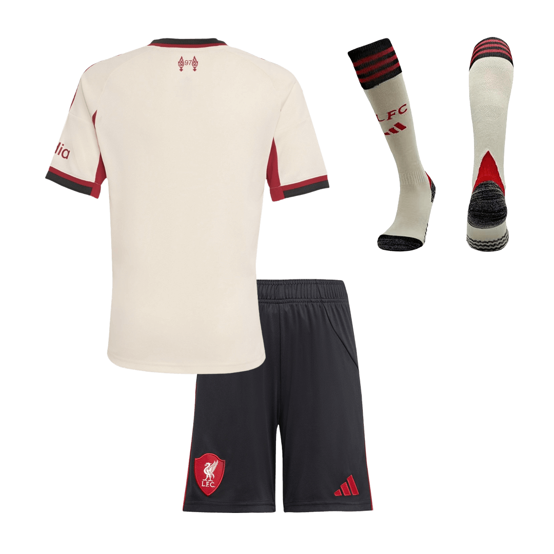 Liverpool Kinder Trikot Komplett-Set Auswärts 2025/26 – Bild 13