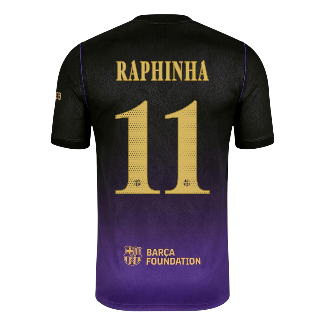 Barcelona Auswärtstrikot 2026/27 – RAPHINHA #11 – UCL