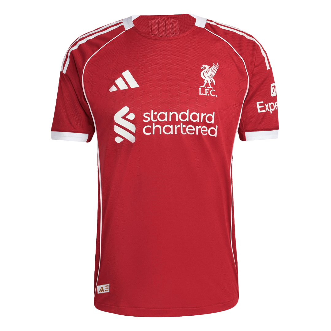Liverpool Player Version Trikot Heim 2025/26 UCL ISAK #9 Slim Fit – Bild 11