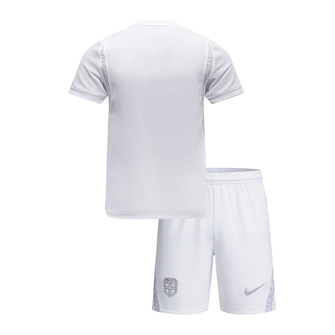 Completo maglia calcio Norvegia per bambini Mondiale Terza Divisa Trasferta 2026
