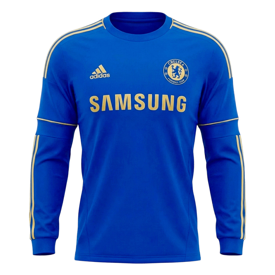 Chelsea Retro Langarm Trikot Heim 2012/13