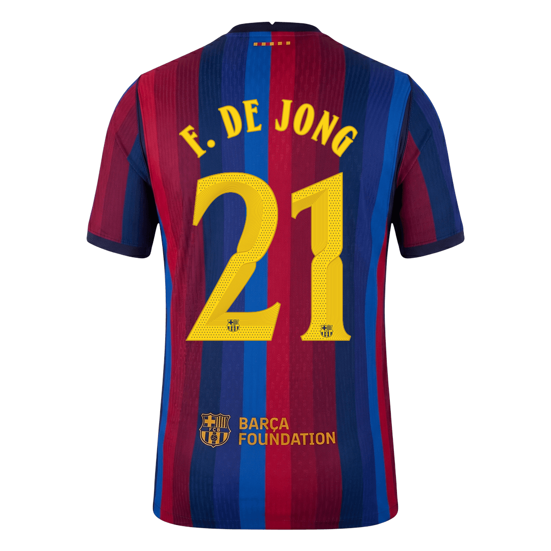 Barcelona Heimtrikot 2026/27 – F. DE JONG #21 – UCL (Spielerversion)