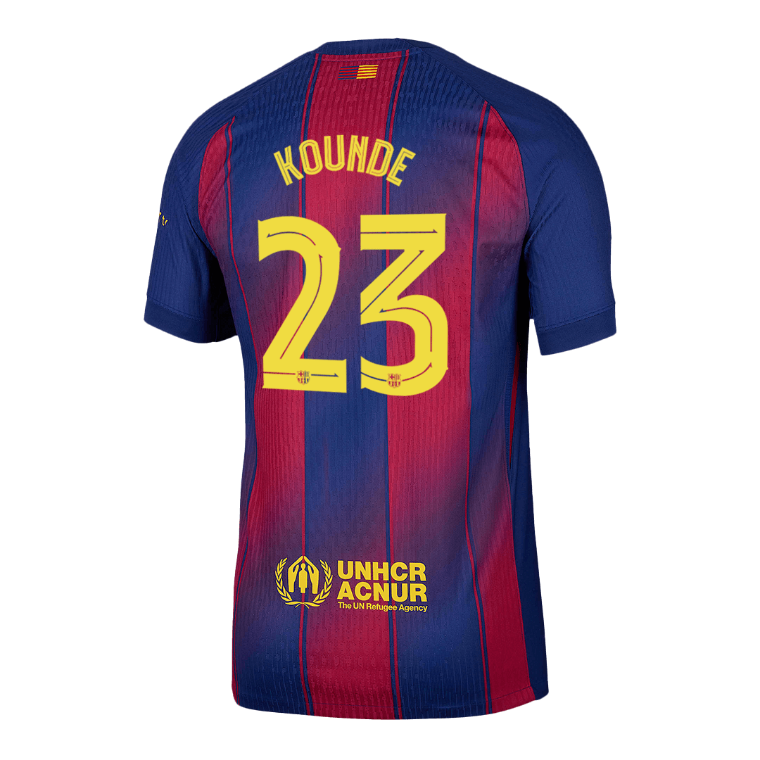 Barcelona Player Version Trikot Heim 2025/26 UCL KOUNDE #23 Slim Fit – Bild 14