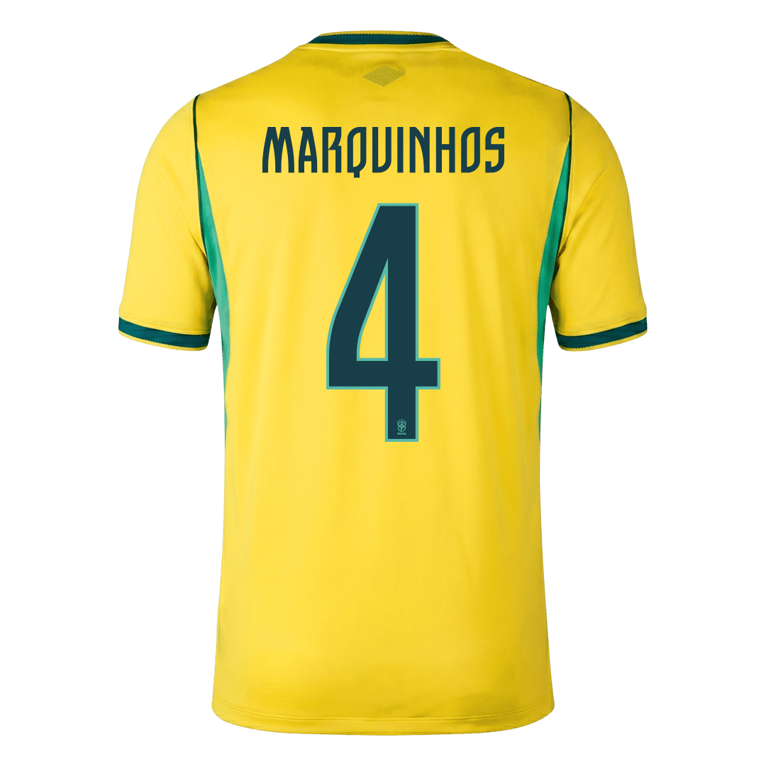 Brazil World Cup Trikot Heim 2026 MARQUINHOS #4 – Bild 6