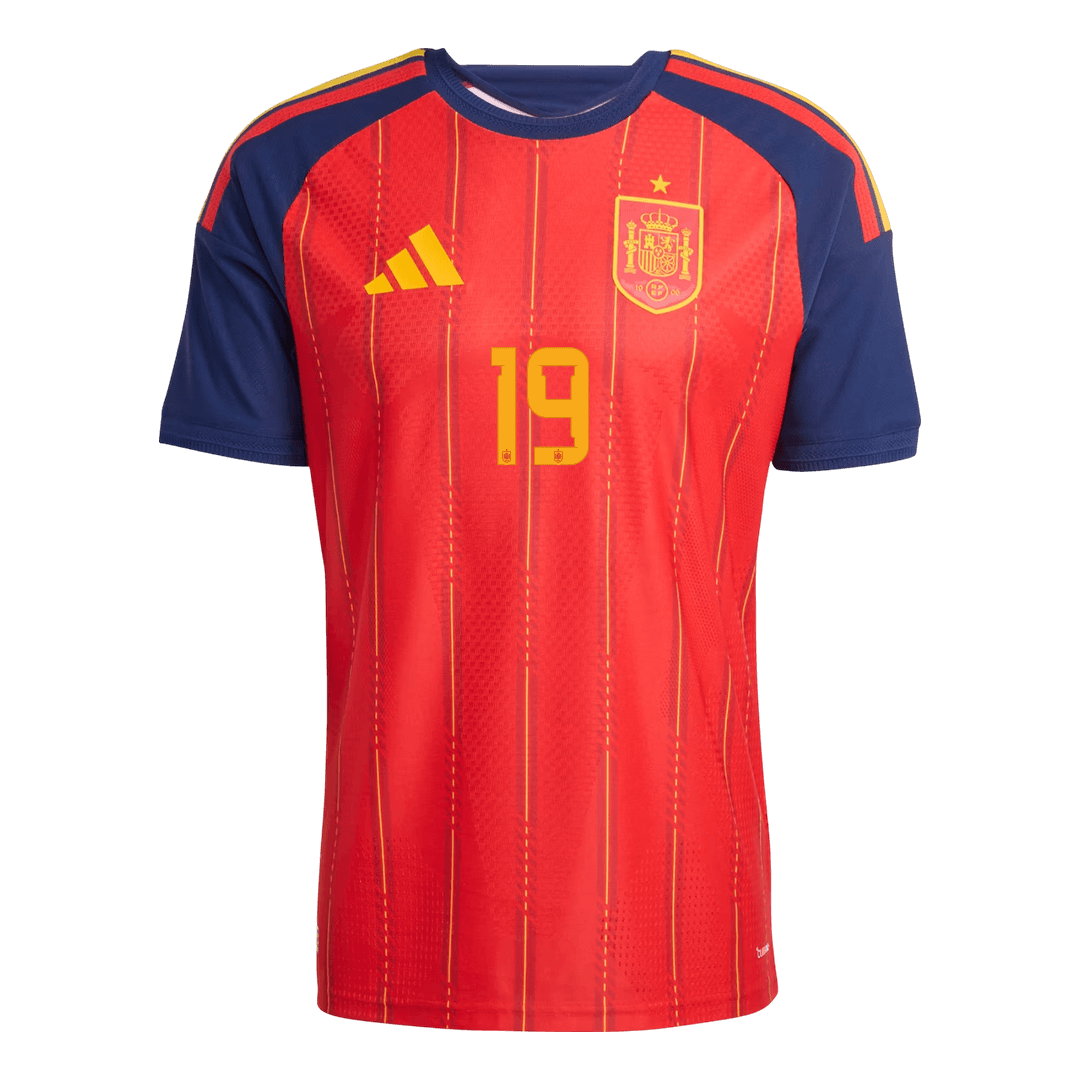 Spain World Cup Player Version Trikot Heim 2026 LAMINE YAMAL #19 Slim Fit – Bild 3