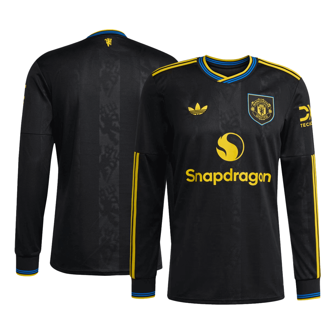 ManU Langarm Trikot Drittes Auswärts 2025/26 – Bild 10