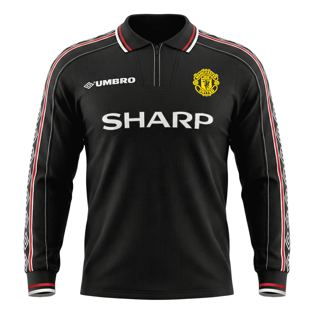 ManU Retro Langarm Trikot Auswärts 1998