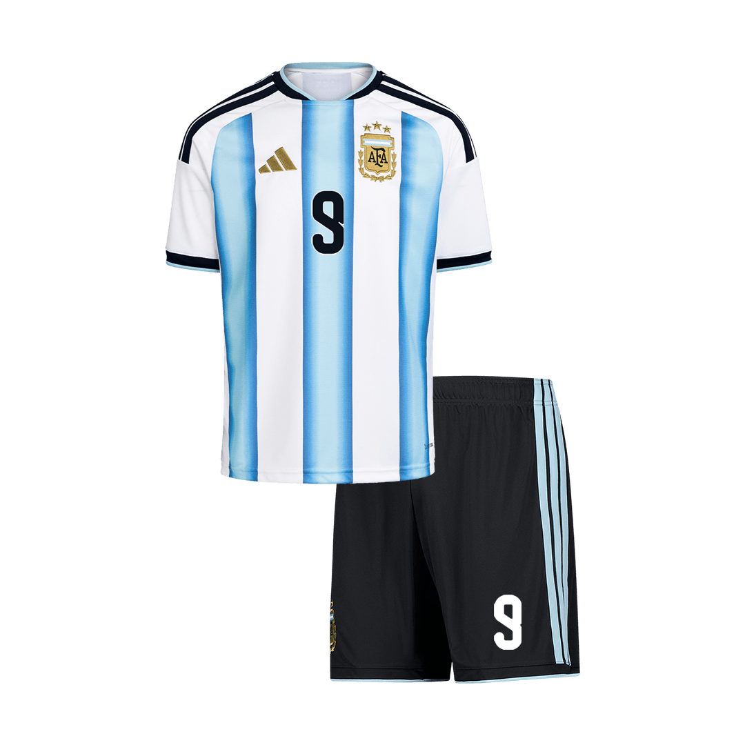 Argentinien Heimtrikot-Set Kinder WM 2026 – J. ÁLVAREZ #9