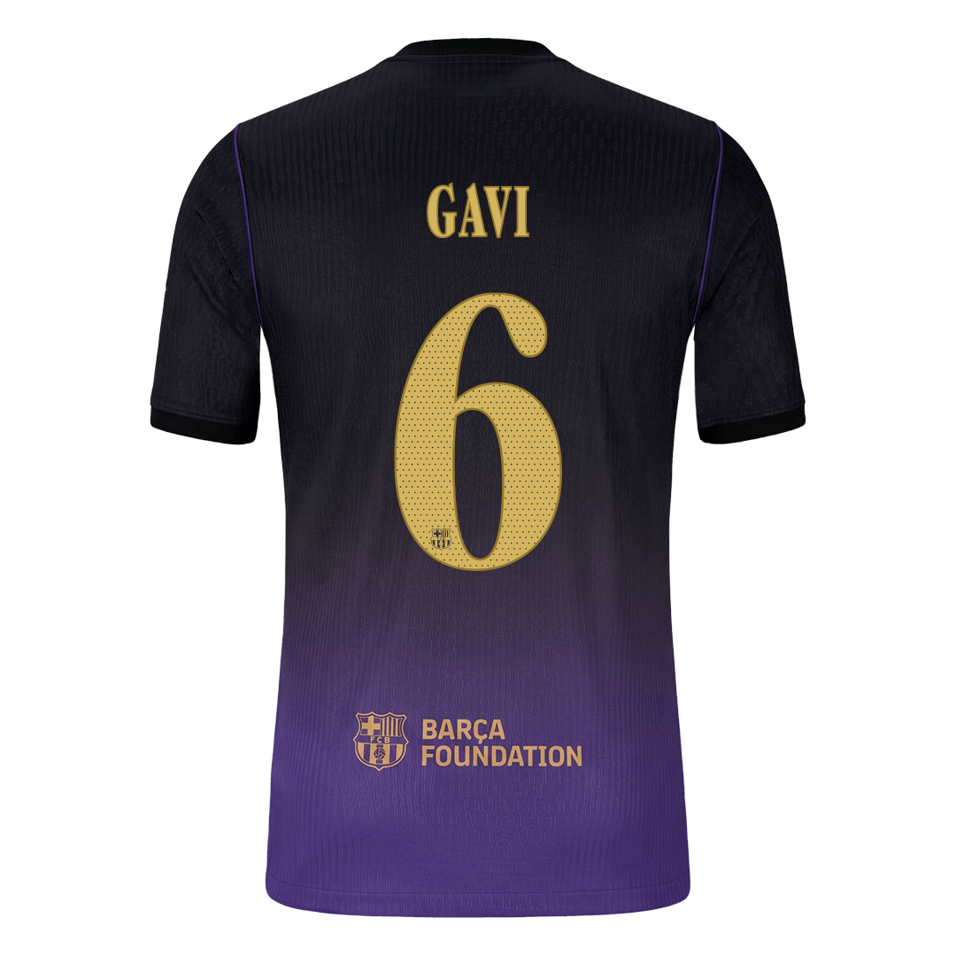 Barcelona Auswärtstrikot 2026/27 – GAVI #6 – UCL (Spielerversion)