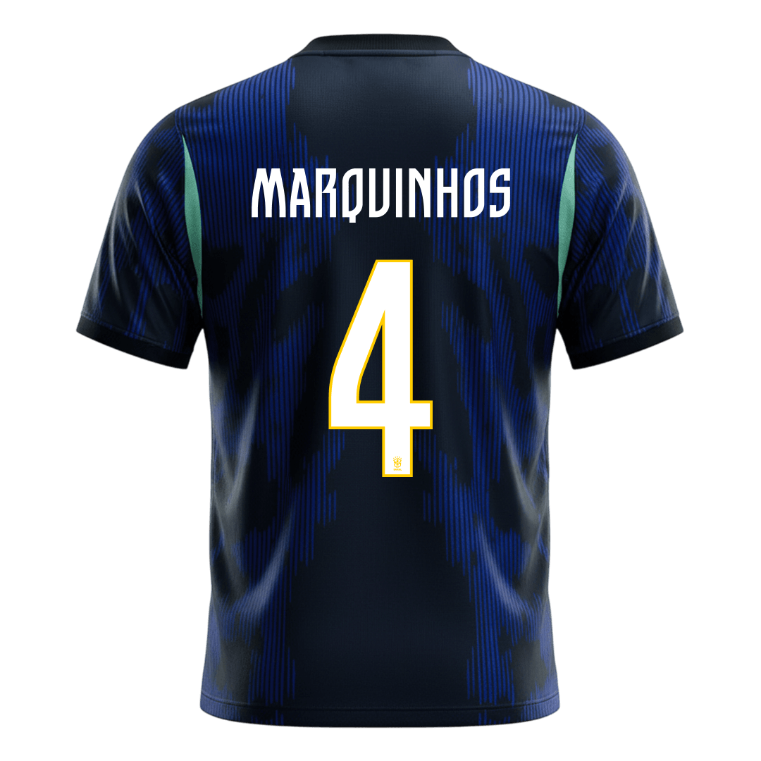 Brazil World Cup Trikot Auswärts 2026 MARQUINHOS #4 – Bild 9