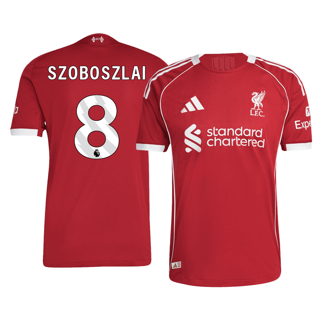 Liverpool Player Version Trikot Heim 2025/26 SZOBOSZLAI #8 Slim Fit – Bild 11