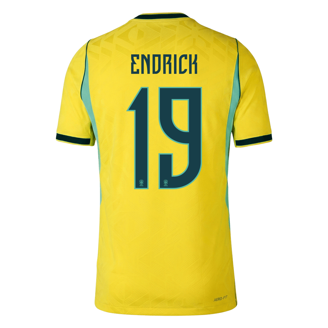 Brazil World Cup Player Version Trikot Heim 2026 ENDRICK #19 Slim Fit – Bild 3