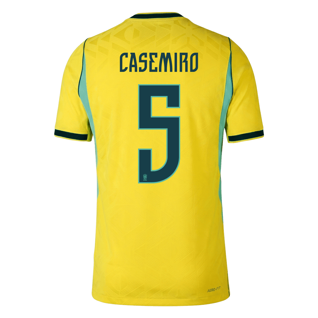 Brazil World Cup Player Version Trikot Heim 2026 CASEMIRO #5 Slim Fit – Bild 3