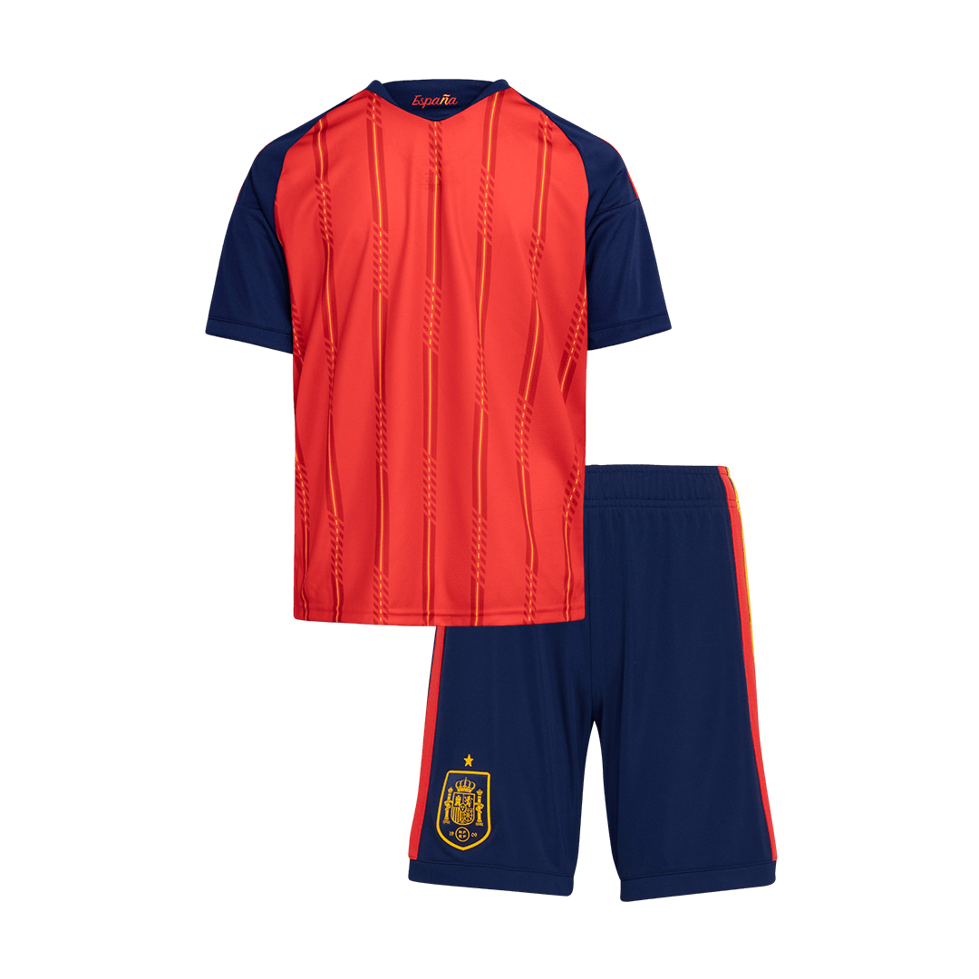 Spain World Cup Kinder Trikot Set Heim 2026 – Bild 11