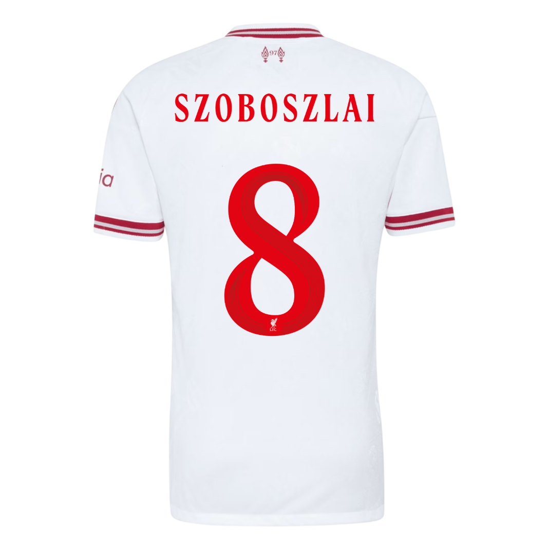 Liverpool Auswärtstrikot 2026/27 – SZOBOSZLAI #8 – UCL (Spielerversion)