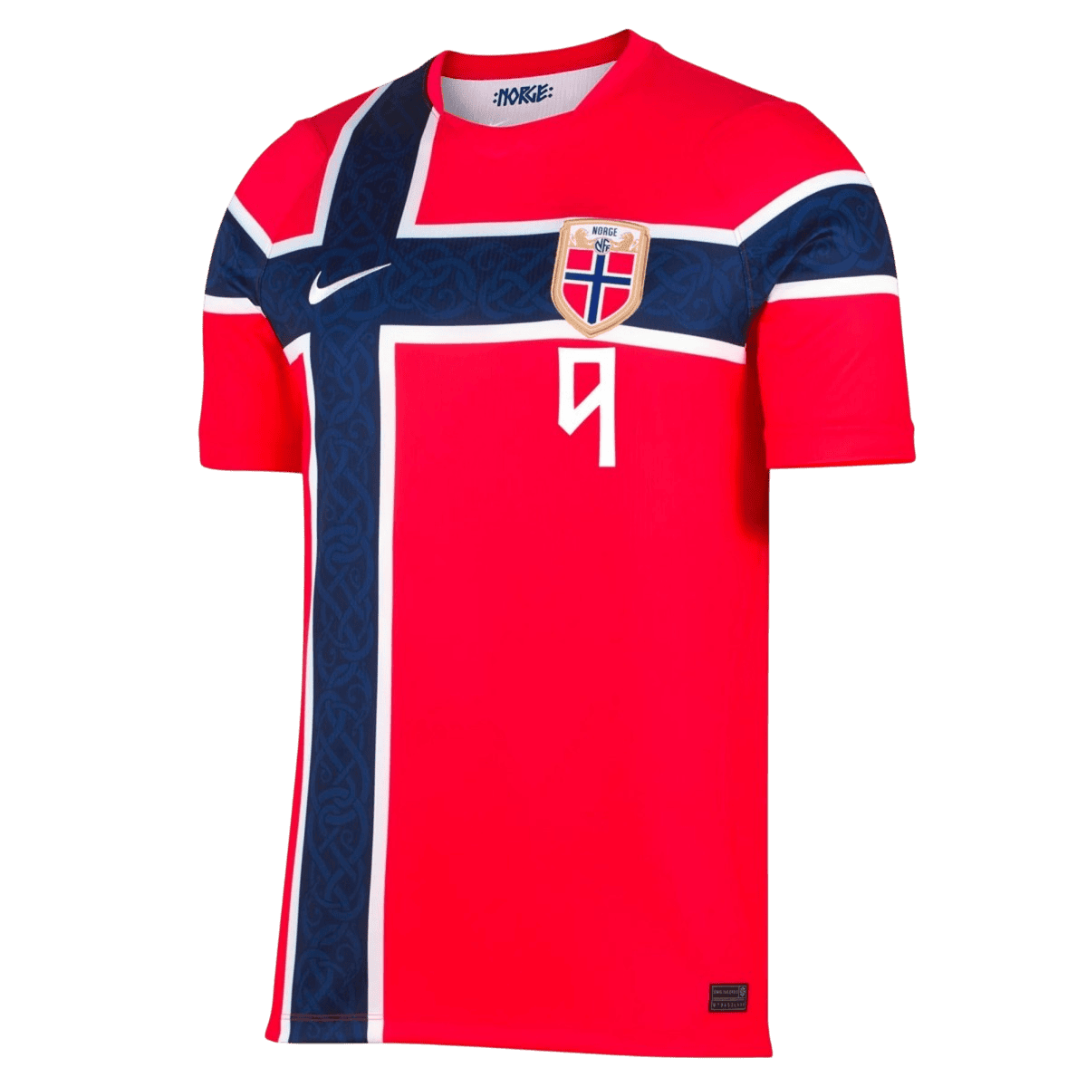 Norway World Cup Player Version Trikot Heim 2026 BRAUT HAALAND #9 Slim Fit – Bild 2