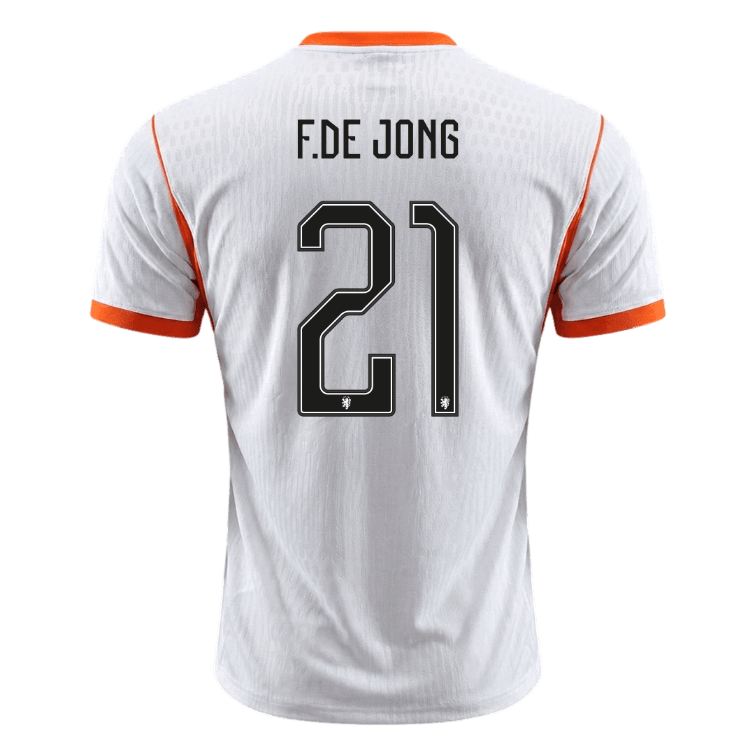 Netherlands World Cup Player Version Trikot Auswärts 2026 F.DE JONG #21 Slim Fit – Bild 8