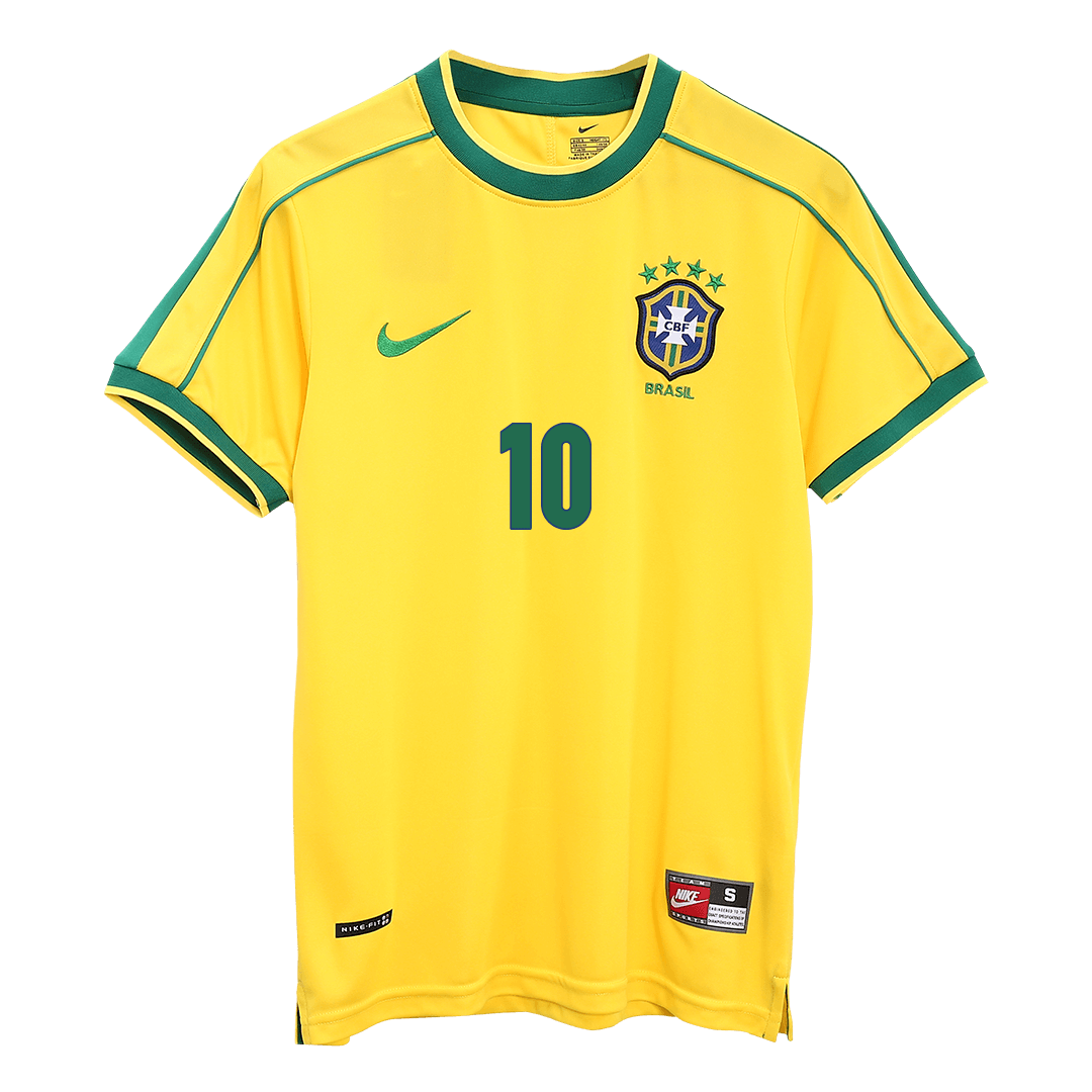 Brazil World Cup Retro Trikot Heim 1998 RIVALDO #10 – Bild 8