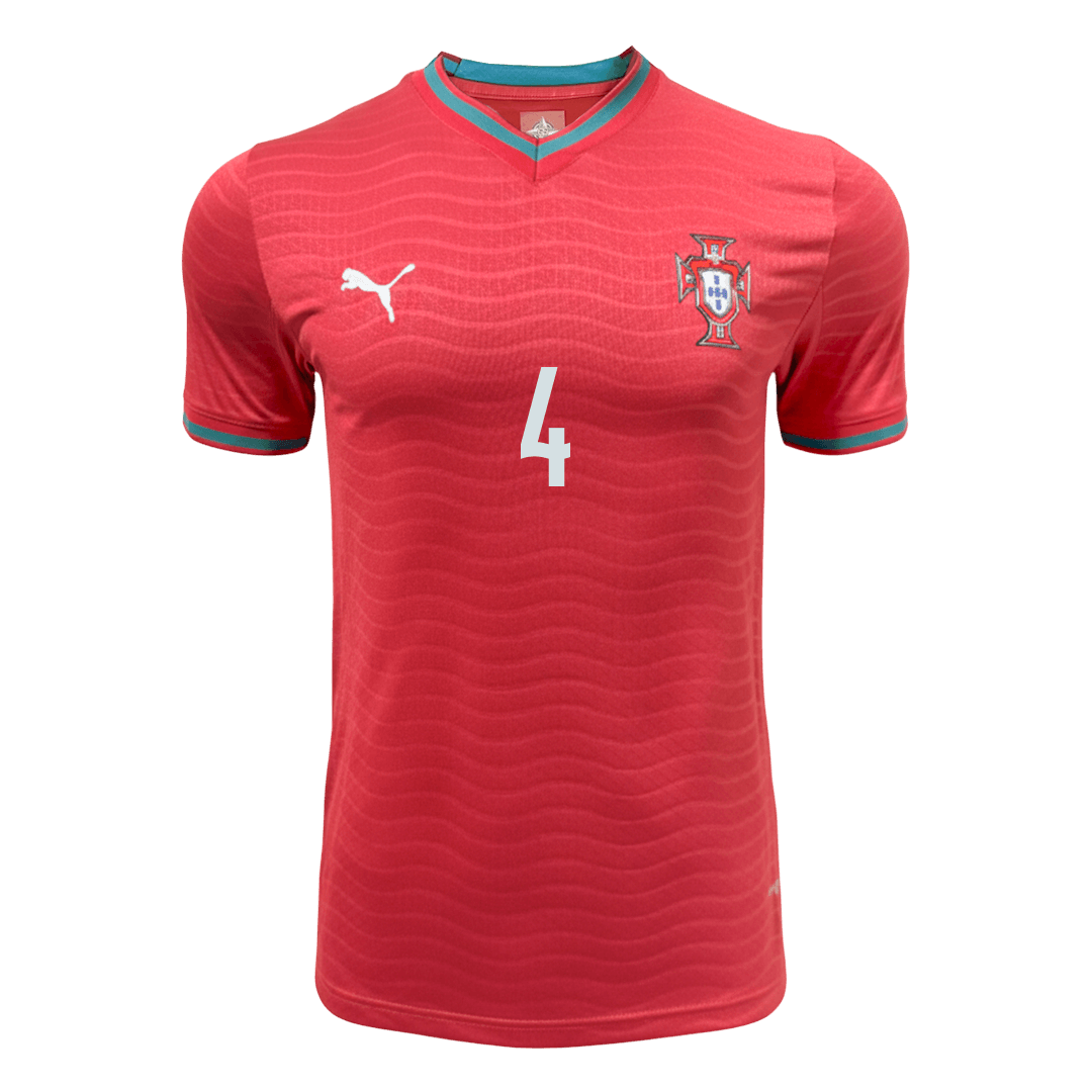 Portugal World Cup Player Version Trikot Heim 2026 RÚBEN DIAS #4 Slim Fit – Bild 9