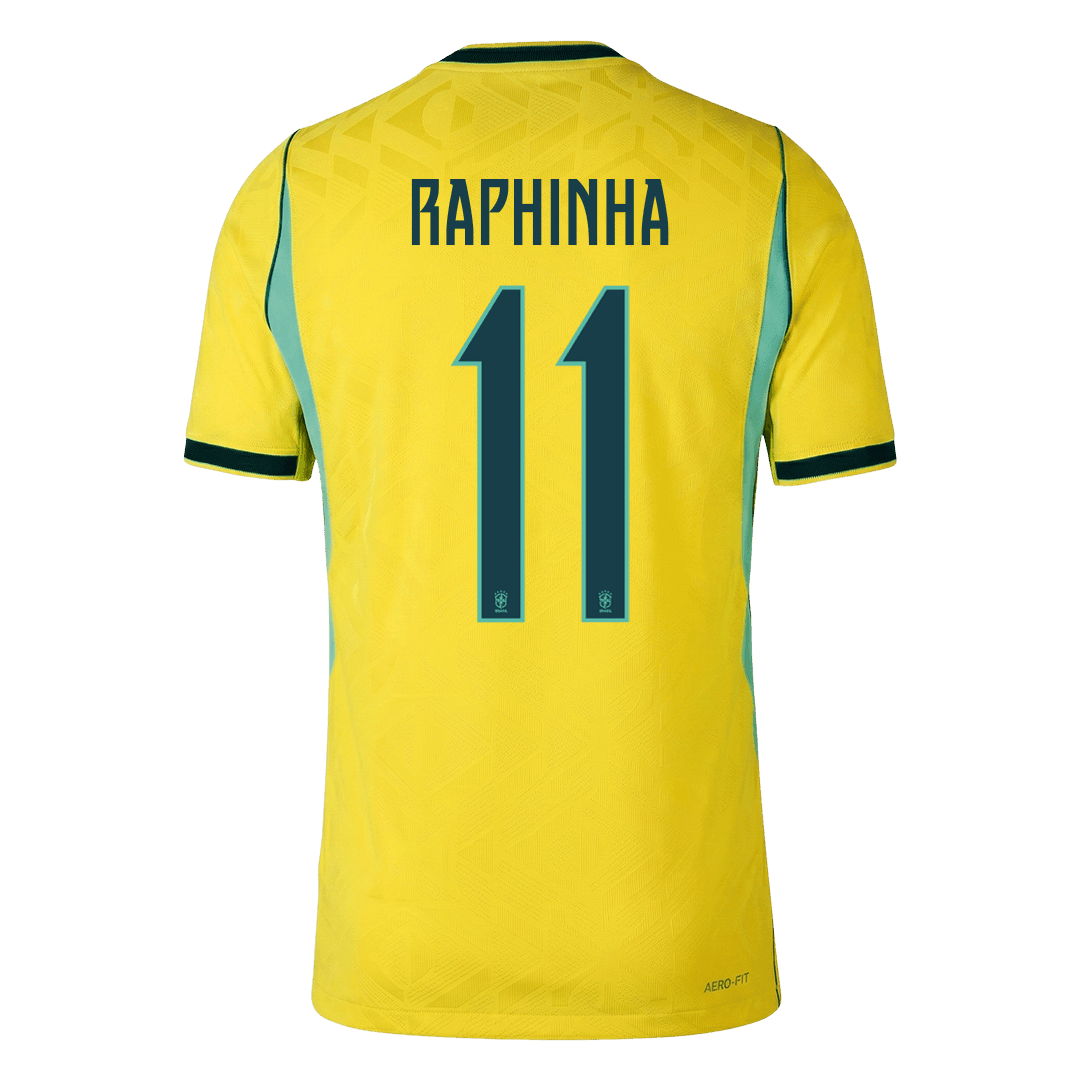 Brazil World Cup Player Version Trikot Heim 2026 RAPHINHA #11 Slim Fit – Bild 3