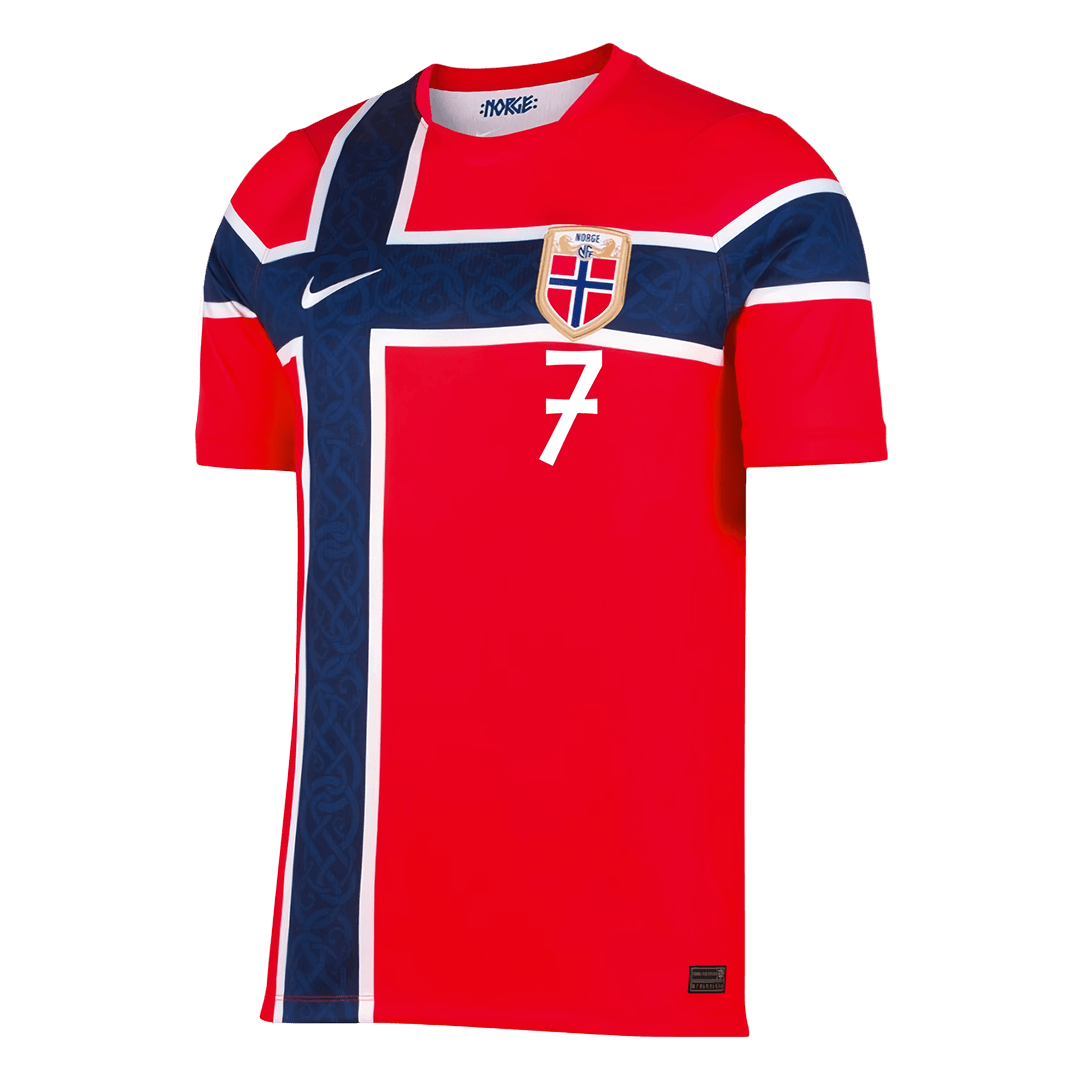 Norway World Cup Trikot Heim 2026 SØRLOTH #7 – Bild 3