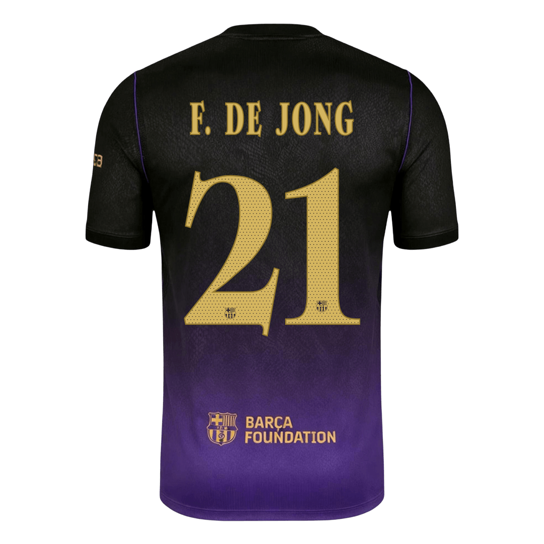 Barcelona Auswärtstrikot 2026/27 – F. DE JONG #21 – UCL