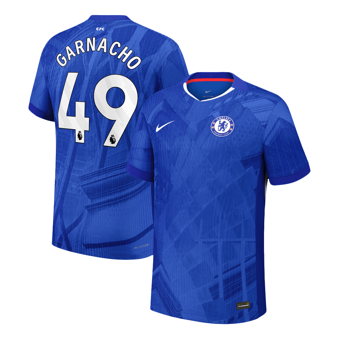 Maglia Chelsea Versione Giocatore Home 2025/26 GARNACHO #49 Slim Fit