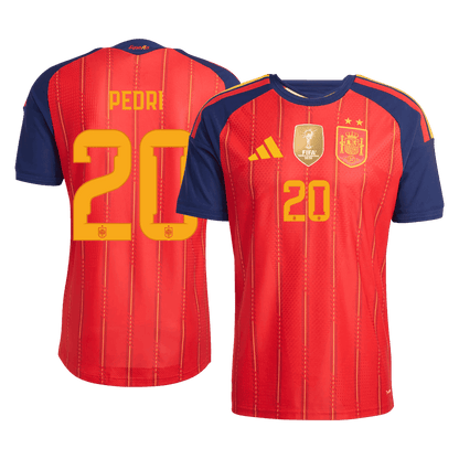 [Champion Edition] Spanien Heimtrikot WM 2026 – PEDRI #20 (Spielerversion)