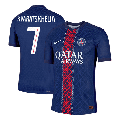 PSG Maglia Versione Giocatore Home 2025/26 KVARATSKHELIA #7 Slim Fit
