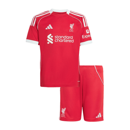 Kit bambino Liverpool Home 2025/26