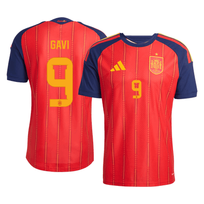 Spagna Coppa del Mondo Versione Giocatore Maglia Casa 2026 GAVI #9 Slim Fit