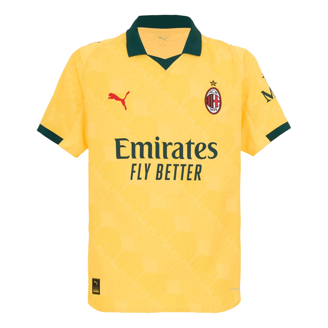 Maillot AC Milan Version Joueur Troisième Extérieur 2025/26 Coupe Ajustée