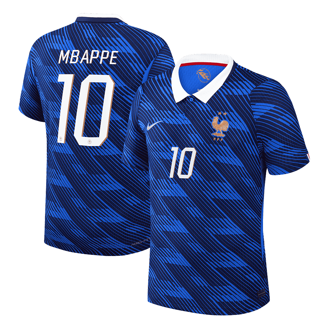France Coupe du Monde Joueur Version Maillot Domicile 2026 MBAPPE #10 Coupe Slim