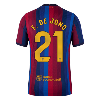 Barcelona Heimtrikot 2026/27 – F. DE JONG #21 (Spielerversion)