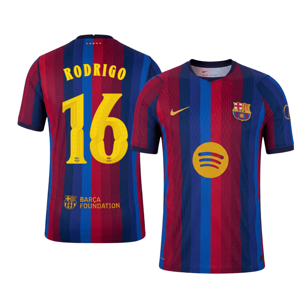 Barcelona Heimtrikot 2026/27 – RODRIGO #16 – UCL (Spielerversion)
