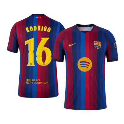 Barcelona Heimtrikot 2026/27 – RODRIGO #16 – UCL (Spielerversion)