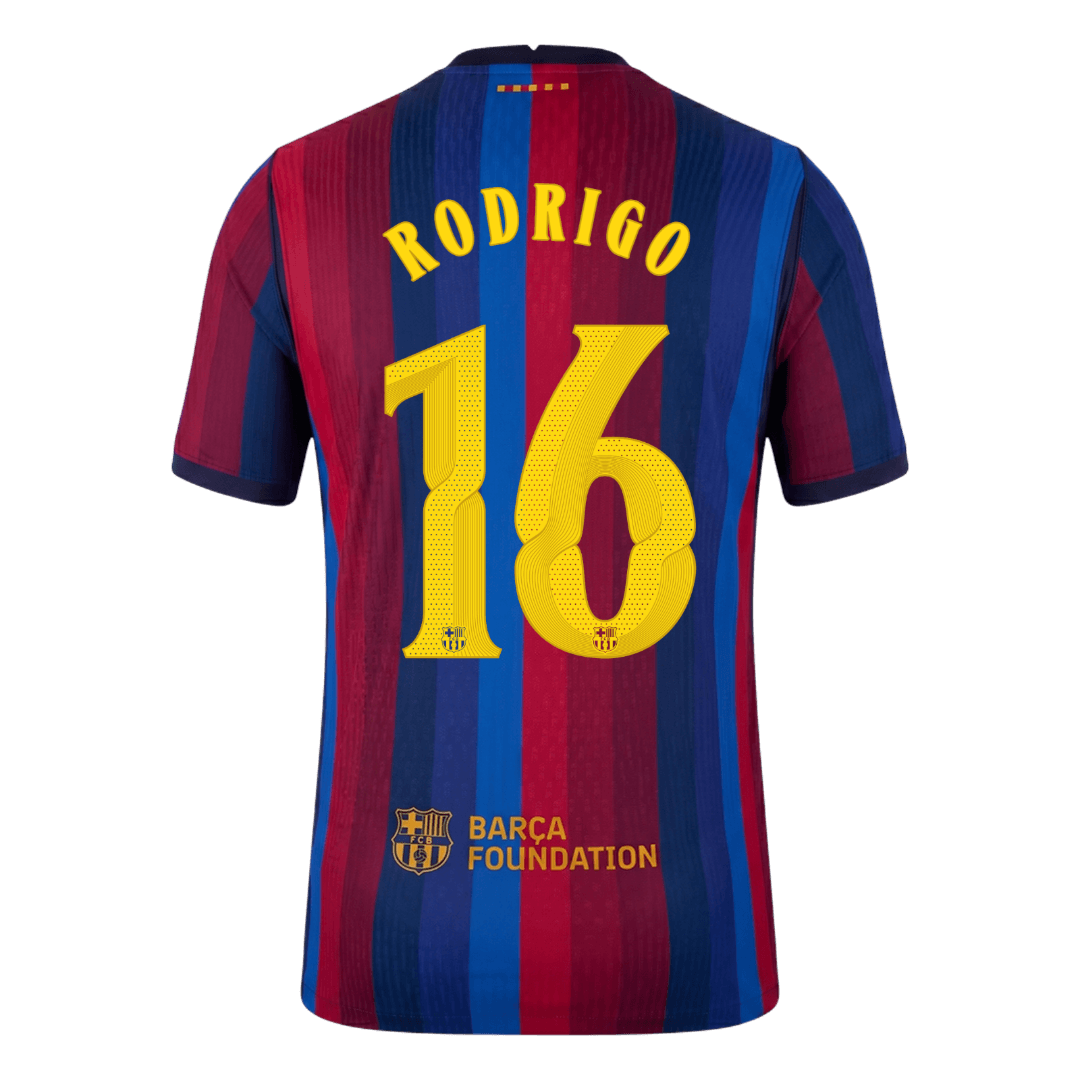 Barcelona Heimtrikot 2026/27 – RODRIGO #16 – UCL (Spielerversion)