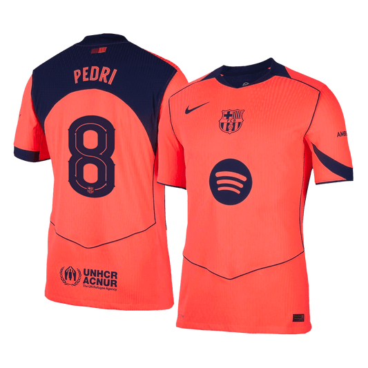 Barcelona Player Version Trikot Drittes Auswärts 2025/26 UCL PEDRI #8 Slim Fit