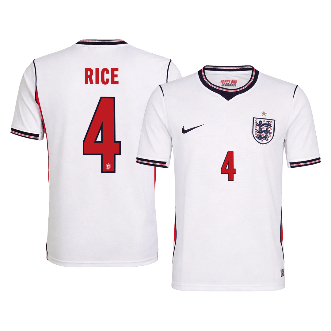 Maglia Inghilterra Mondiale 2026 Casa RICE #4