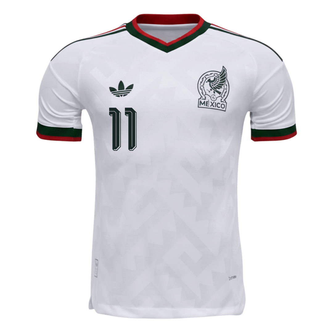 Messico Maglia Versione Giocatore Mondiale Trasferta 2026 S.GIMENEZ #11 Slim Fit