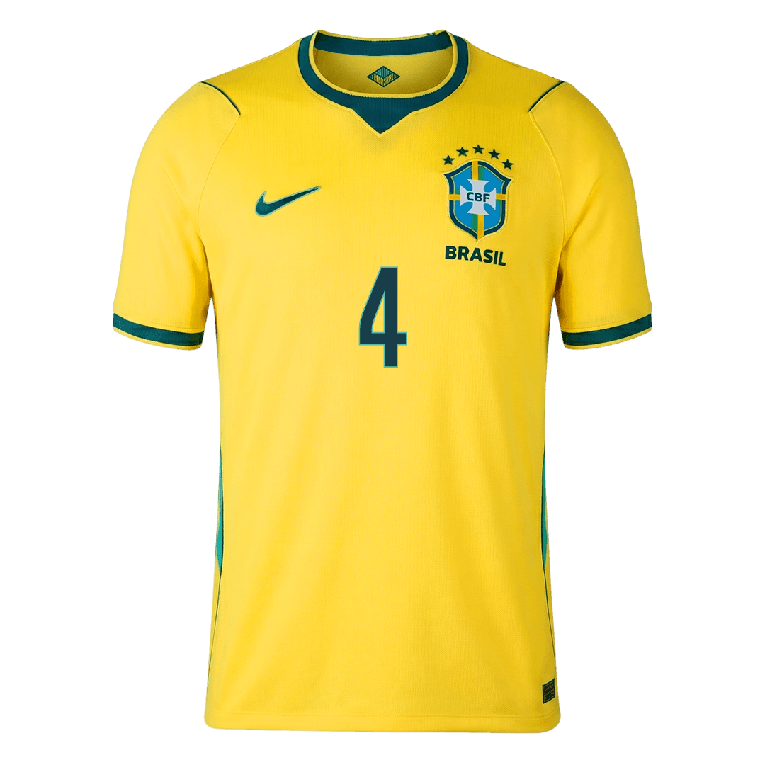 Maglia Brasile Coppa del Mondo Casa 2026 MARQUINHOS #4