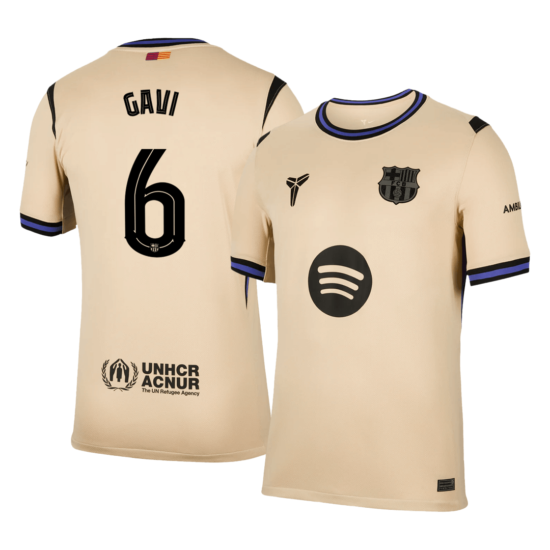 Maglia Barcellona Trasferta 2025/26 UCL GAVI #6