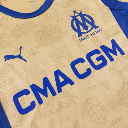 Maglia Marsiglia Versione Giocatore Quarta Divisa Trasferta 2025/26 Slim Fit