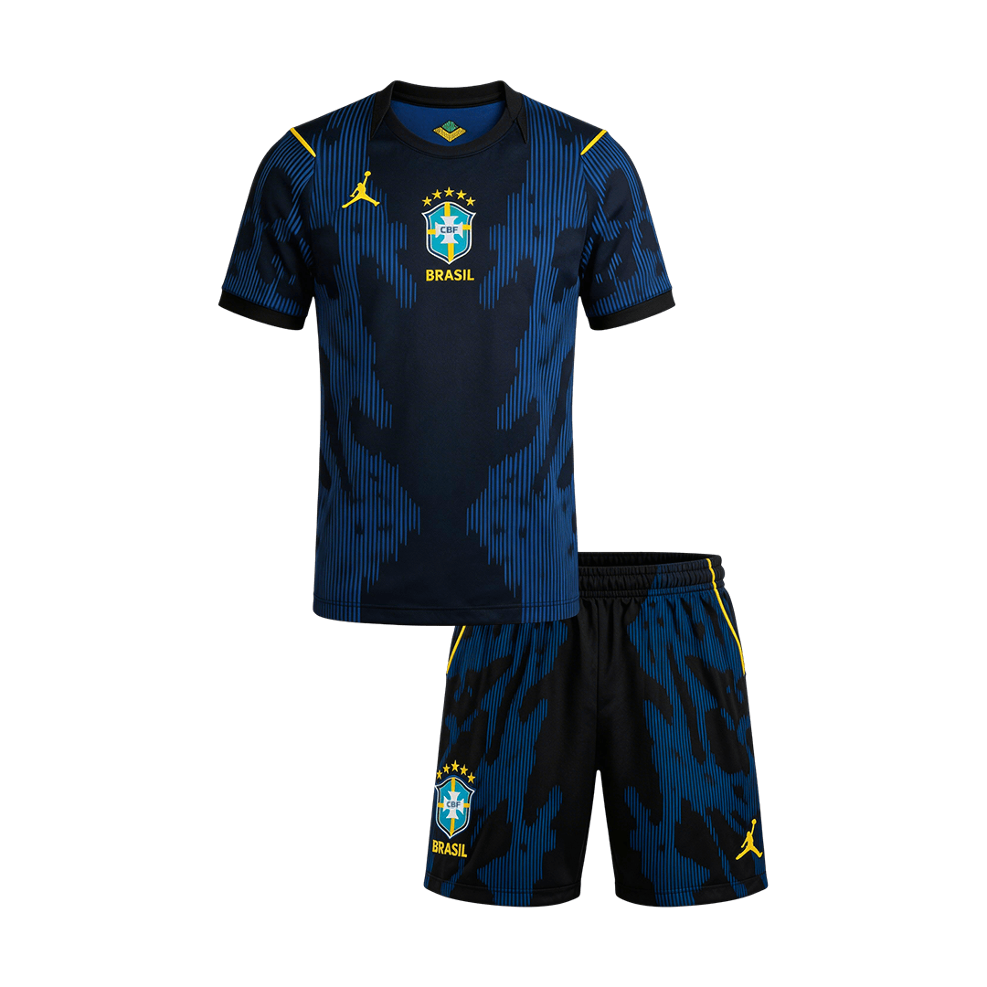 Brazil World Cup Kinder Trikot Set Auswärts 2026