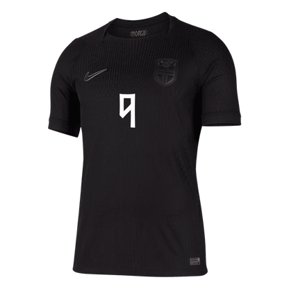 Norway World Cup Player Version Trikot Auswärts 2026 BRAUT HAALAND #9 Slim Fit