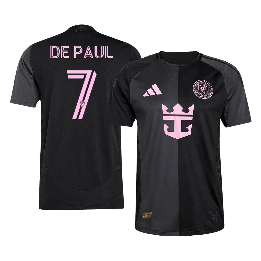 Maillot Inter Miami CF Version Joueur Extérieur 2025 DE PAUL #7 Coupe Ajustée