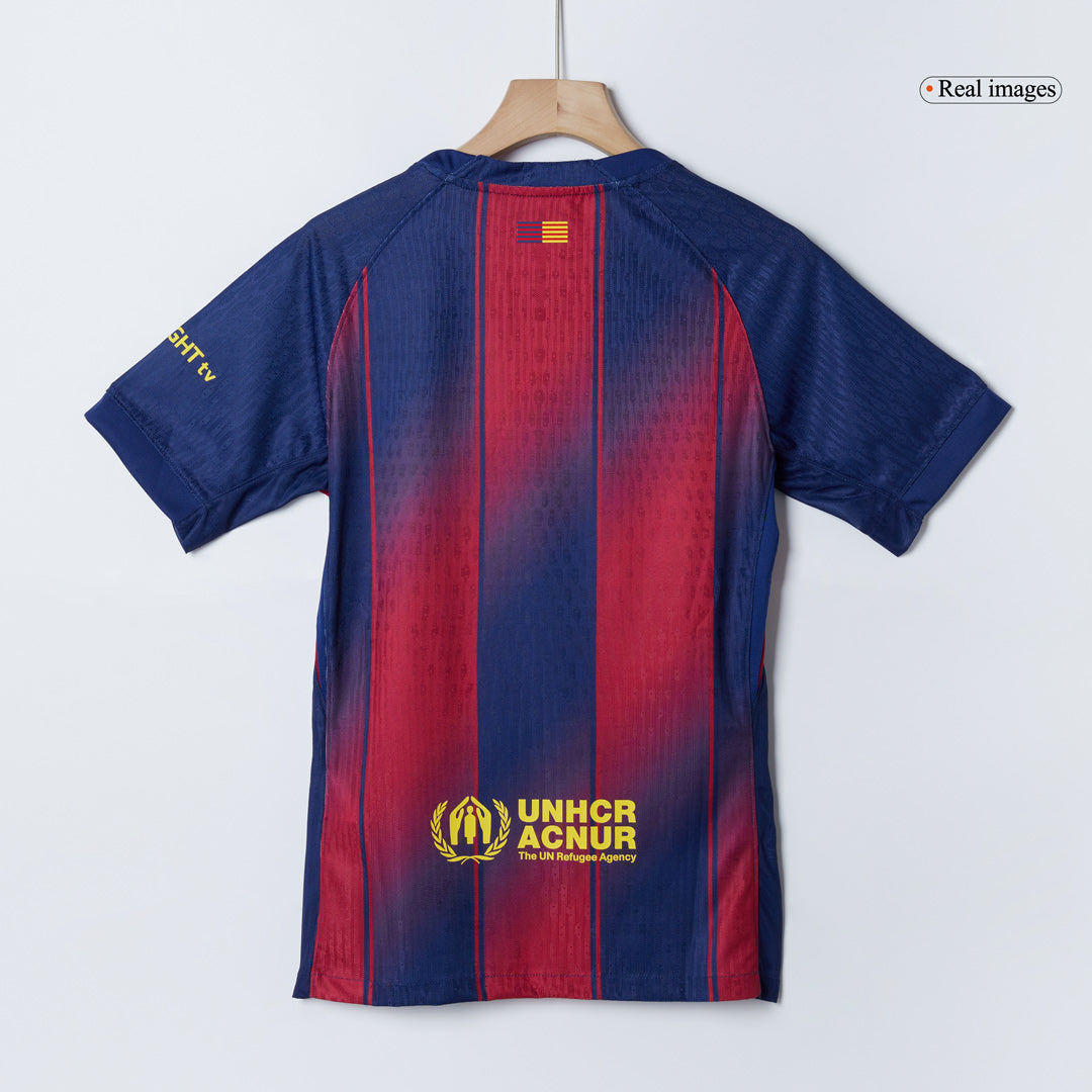 Barcellona Maglia versione giocatore Home 2025/26 KOUNDE #23 Slim Fit