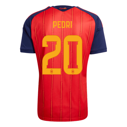 Maillot domicile Espagne Coupe du Monde 2026 PEDRI #20 [PREMIUM]