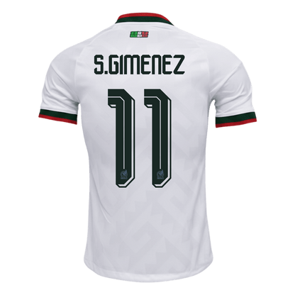 Messico Maglia Versione Giocatore Mondiale Trasferta 2026 S.GIMENEZ #11 Slim Fit